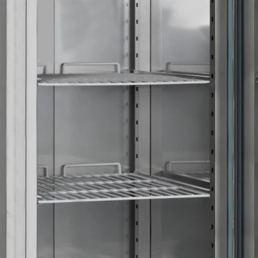 Tefcold rustfri køleskab, dobbelt RK1420 GN 2/1