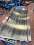 Rustfrit tørrebord (brugt).