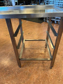 Rustfrit tørrebord (brugt).