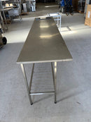 Rustfrit bord m/kogeplade (brugt)
