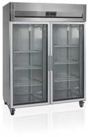 Tefcold rustfri køleskab, dobbelt RK1420G